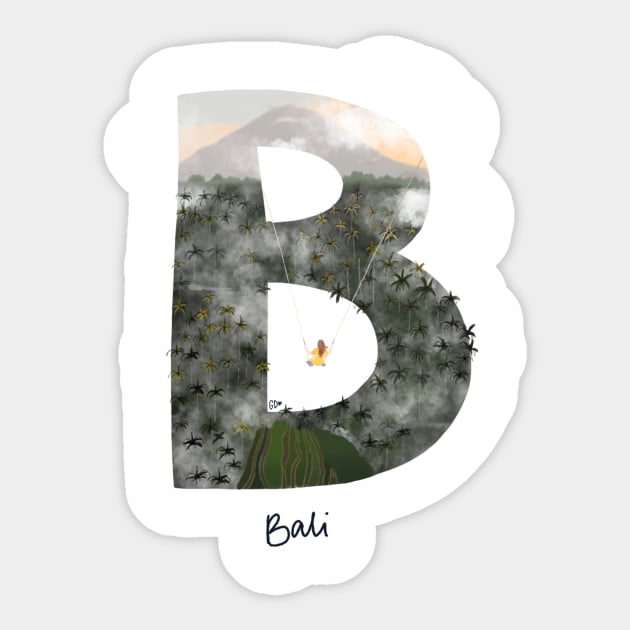 Bucket list destination - Bali Sticker by gabbadelgado